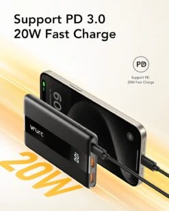 Batterie Externe 10000mAh Avec Support Vélo -Monde Electronique Batterie externe 10000mAh avec support velo pd