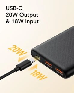 Batterie Externe 10000mAh Avec Support Vélo -Monde Electronique Batterie externe 10000mAh avec support velo usb c