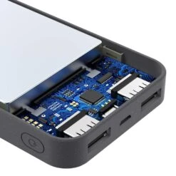 Batterie Externe 10000mAh Grise -Monde Electronique Batterie externe 10000mAh grise protection