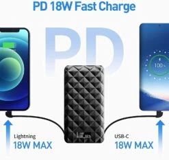 Batterie Externe 10000mAh IWalk -Monde Electronique Batterie externe 10000mAh iWalk charge rapide