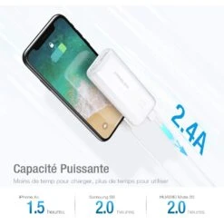 Batterie Externe 10000mAh Petite Et Puissante 8 Batterie Externe 10000mAh Petite Et Puissante -Monde Electronique Batterie externe 10000mAh petite et puissante charge rapide 2.4A