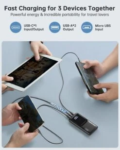 Batterie Portable 20 000 MAh Compact -Monde Electronique Batterie externe 20000mAh Compact rapide