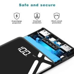 Batterie Externe 20000mAh Krekco 9 Batterie Externe 20000mAh Krekco -Monde Electronique Batterie externe 20000mAh Krekco securise protection