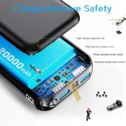 Batterie Portable 20000 MAh Posugear MINI -Monde Electronique Batterie externe 20000mAh Posugear MINI securise