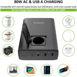 Batterie Externe 24000mAh Avec Prise Secteur -Monde Electronique Batterie externe 20000mAh avec prise secteur charge usb a