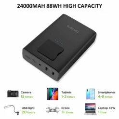 Batterie Externe 24000mAh Avec Prise Secteur -Monde Electronique Batterie externe 20000mAh avec prise secteur grande capacite