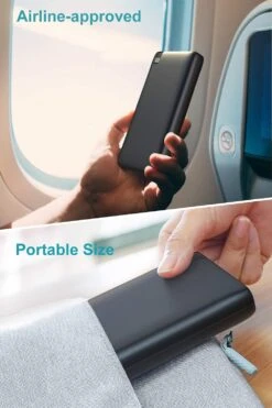 Batterie Externe 26800 MAh Riapow 15 Batterie Externe 26800 MAh Riapow -Monde Electronique Batterie externe 26800 mAh Riapow avion