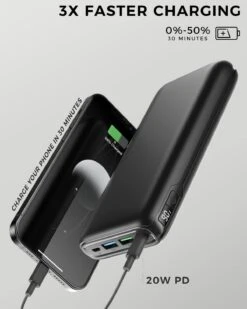 Batterie Externe 26800 MAh Bilivein 12 Batterie Externe 26800 MAh Bilivein -Monde Electronique Batterie externe 26800mAh Bilivein 3x plus rapide