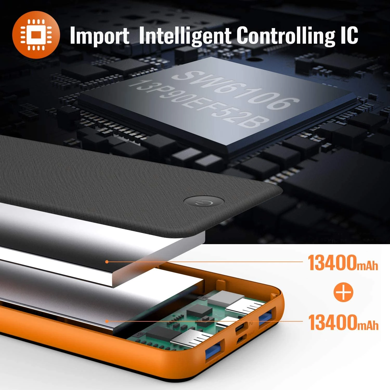 Batterie Externe 26800 MAh HETP 7 Batterie Externe 26800 MAh HETP – Image 5