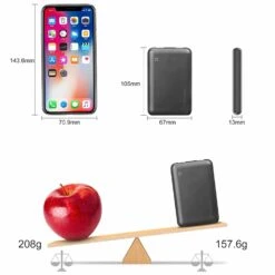 Batterie Externe 10000mAh 2A -Monde Electronique Batterie externe 2A 10000mAh legere et comapcte