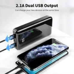 Batterie Externe 30000mAh Power Bank 9 Batterie Externe 30000mAh Power Bank -Monde Electronique Batterie externe 30000mAh Bextoo double port de sortie