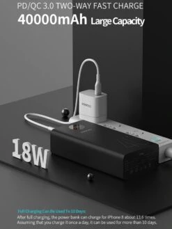 Batterie Externe 40000mAh ROMOSS -Monde Electronique Batterie externe 40000mAh ROMOSS charge rapide