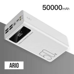 Batterie Externe 50000mAh Ario -Monde Electronique Batterie externe 50000mAh Ario Power Bank