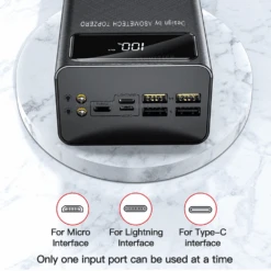 Batterie Externe De 50000mAh Asometech -Monde Electronique Batterie externe 50000mAh Asometech caracteristiques