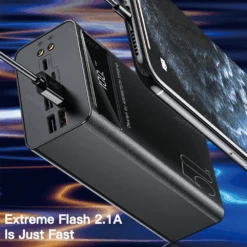 Batterie Externe Power Bank De 50 000 MAh -Monde Electronique Batterie externe 50000mAh Asometech ports USB