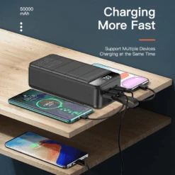 Batterie Externe 50000mAh OverK 8 Batterie Externe 50000mAh OverK -Monde Electronique Batterie externe 50000mAh Blanc charge rapide 1