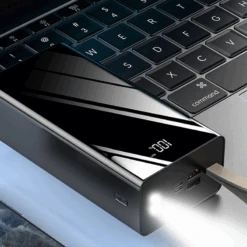 Batterie Portable 50000 MAh Nomade -Monde Electronique Batterie externe 50000mAh Nomade noire