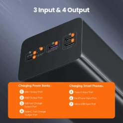 Batterie Externe De 60000 MAh -Monde Electronique Batterie externe 60000 mAh Romoss ports USB