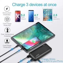 Batterie Externe Aikmi 20000mAh -Monde Electronique Batterie externe Aikmi 20000mAh 30min pour 50