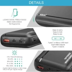 Batterie Externe Aikmi 20000mAh -Monde Electronique Batterie externe Aikmi 20000mAh prise en main