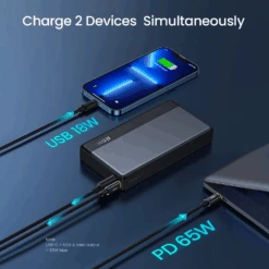 Batterie Externe Aohi 30000 MAh 100W -Monde Electronique Batterie externe Aohi 30000 mAh 100W charge rapide