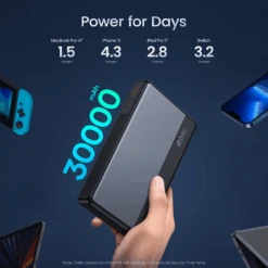 Batterie Externe Aohi 30000 MAh 100W -Monde Electronique Batterie externe Aohi 30000 mAh 100W grande puissance