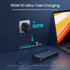 Batterie Externe Aohi 30000 MAh 100W -Monde Electronique Batterie externe Aohi 30000 mAh 100W ordinateur portable