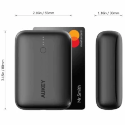 Batterie Externe 10000mAh Aukey 9 Batterie Externe 10000mAh Aukey -Monde Electronique Batterie externe Aukey de 10000mAh taille tres compacte