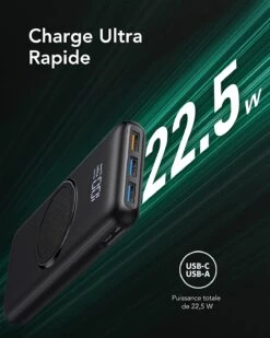 Batterie Externe Charmast 20000mAh -Monde Electronique Batterie externe Charmast 20000mAh 22.5w