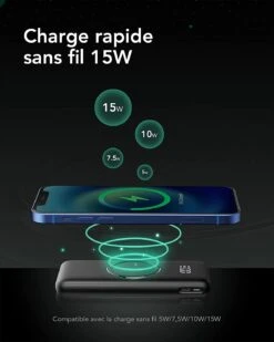 Batterie Externe Charmast 20000mAh -Monde Electronique Batterie externe Charmast 20000mAh charge sans fil
