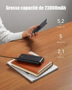 Batterie Externe Charmast 23800 MAh -Monde Electronique Batterie externe Charmast 23800 mAh smartphone