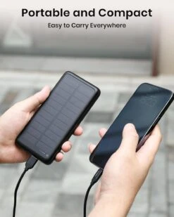 Batterie Externe Double USB 27000mAh -Monde Electronique Batterie externe Double USB Solaire portable