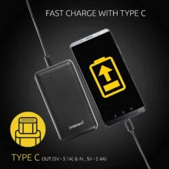 Batterie Externe Intenso 20000mAh -Monde Electronique Batterie externe Intenso 20000mAh charge rapide