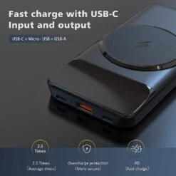 Batterie Externe KOOSEED 10000mAh 9 Batterie Externe KOOSEED 10000mAh -Monde Electronique Batterie externe KOOSEED 10000mAh charge usb c