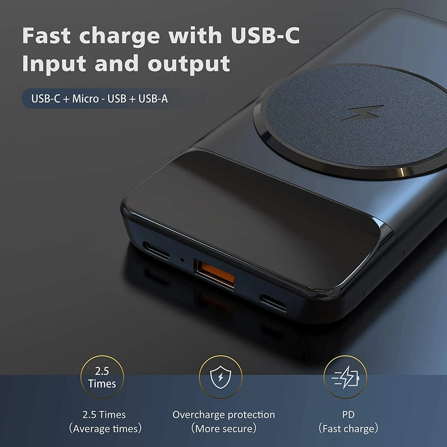 Batterie Externe KOOSEED 10000mAh 6 Batterie Externe KOOSEED 10000mAh – Image 4