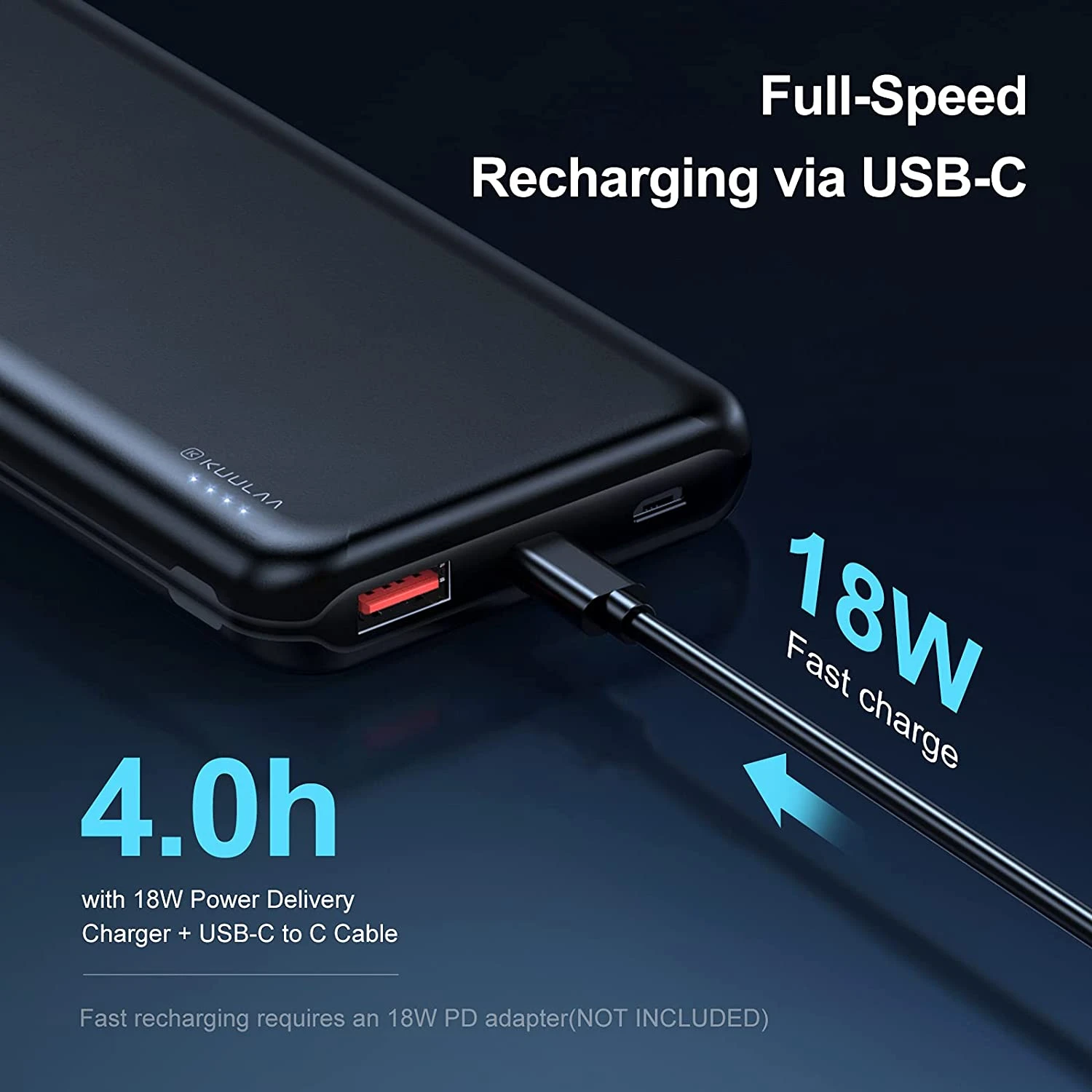 Batterie Externe Kuulaa 10000mAh 4 Batterie Externe Kuulaa 10000mAh – Image 2