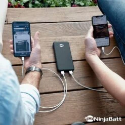 Batterie Externe NinjaBatt 10000 MAh -Monde Electronique Batterie externe NinjaBatt 10000mAh double charge