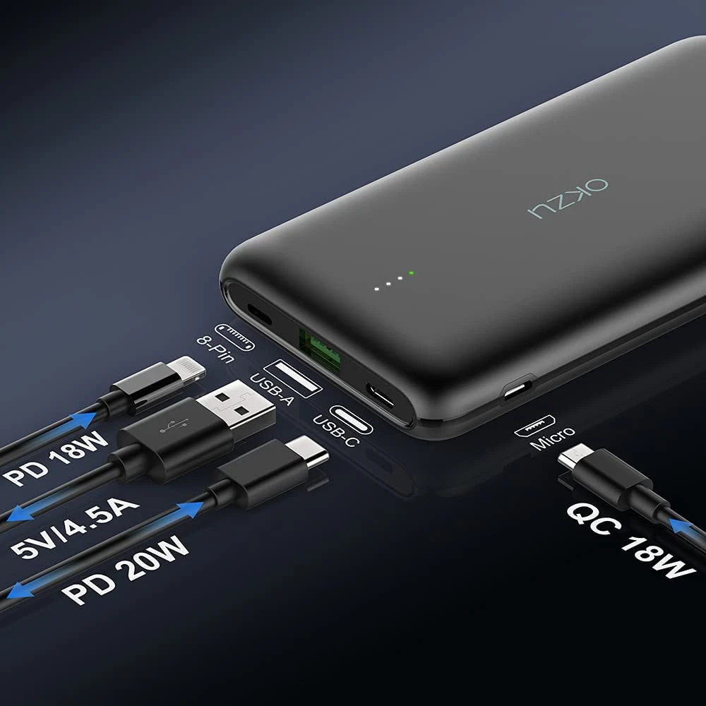 Batterie Externe OKZU 10000mAh 4 Batterie Externe OKZU 10000mAh – Image 2