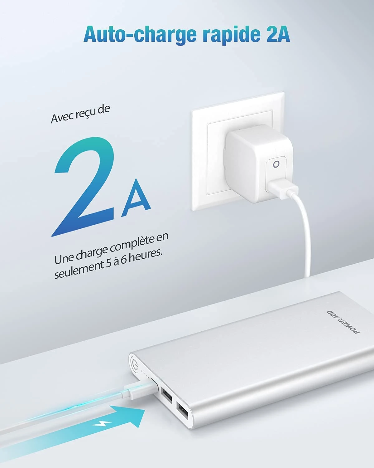 Batterie Externe Pilot 2GS 10000mAh 5 Batterie Externe Pilot 2GS 10000mAh – Image 3