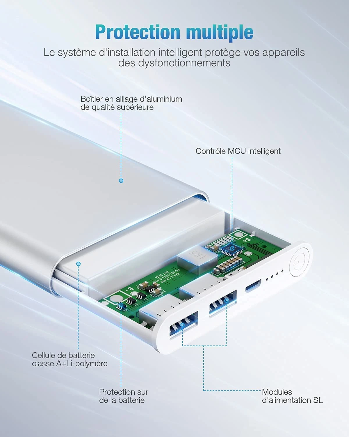 Batterie Externe Pilot 2GS 10000mAh 6 Batterie Externe Pilot 2GS 10000mAh – Image 4