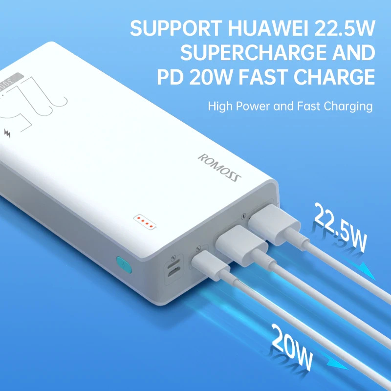 Batterie Externe Romoss 22.5W 30000 MAh 4 Batterie Externe Romoss 22.5W 30000 MAh – Image 2