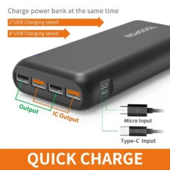 Batterie Portable Recharge Smartphone -Monde Electronique Batterie externe Samsung 50000mah charge rapide