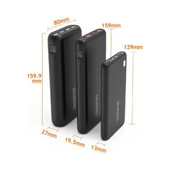 Batterie Portable Recharge Smartphone -Monde Electronique Batterie externe Samsung 50000mah taille