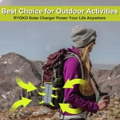 Batterie Externe Solaire 18W Type-C -Monde Electronique Batterie externe Solaire 18W Type C sac a dos