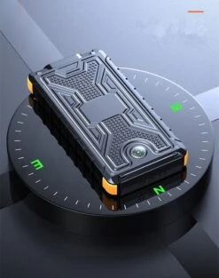 Batterie Externe Solaire 8000mAh 7 Batterie Externe Solaire 8000mAh -Monde Electronique Batterie externe Solaire 8000mAh avec boussole