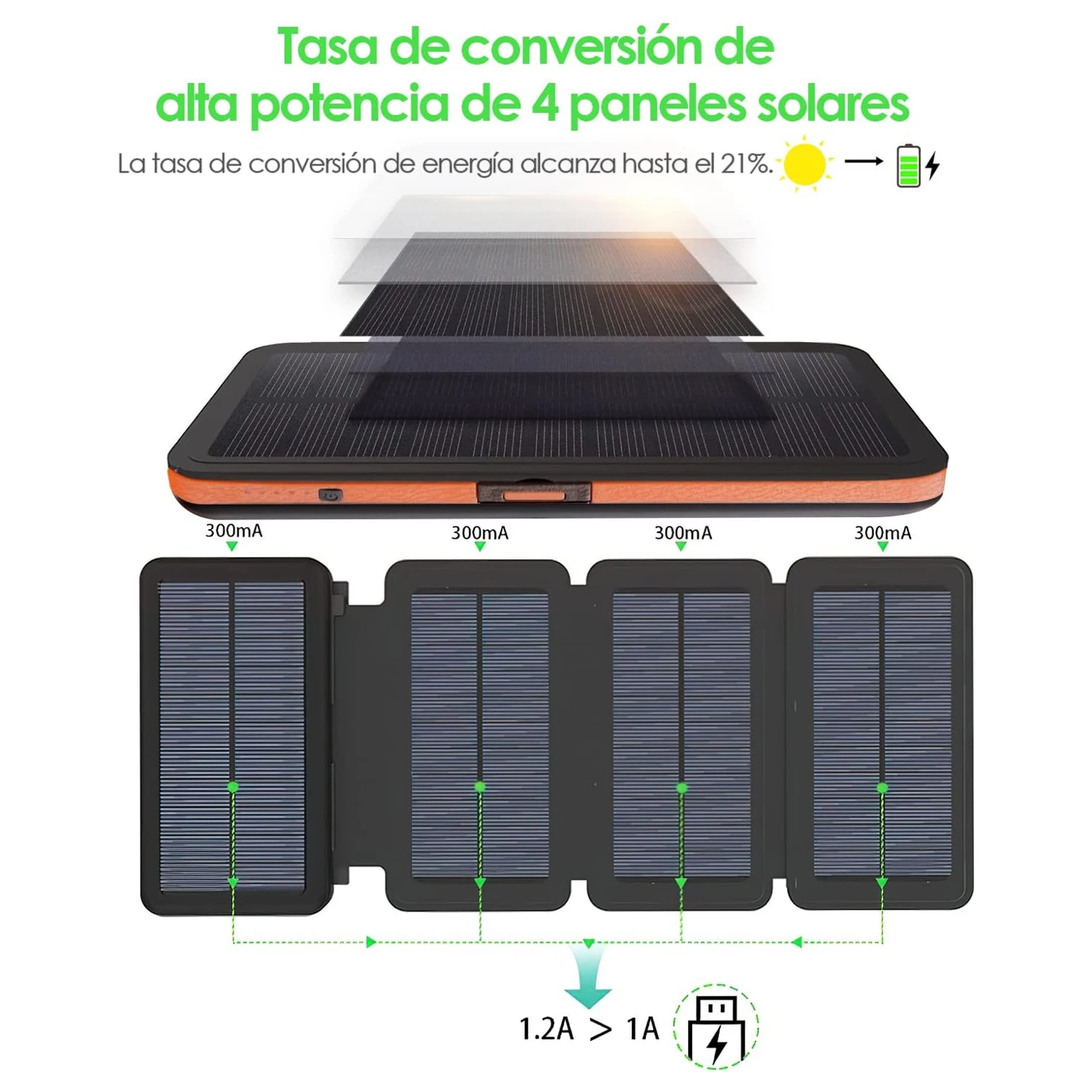 Batterie Externe Chargeur Solaire 5 Batterie Externe Chargeur Solaire – Image 3