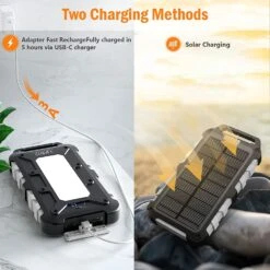 Batterie Externe Smartphone Solaire -Monde Electronique Batterie externe Solaire Smartphone energie du soleil