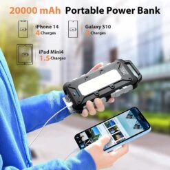 Batterie Externe Smartphone Solaire -Monde Electronique Batterie externe Solaire Smartphone portable