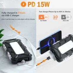 Batterie Externe Smartphone Solaire -Monde Electronique Batterie externe Solaire Smartphone power delivery