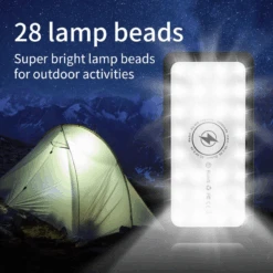 Batterie Externe Solaire Avec Lampe -Monde Electronique Batterie externe Solaire avec Lampe eclaire dans une tante